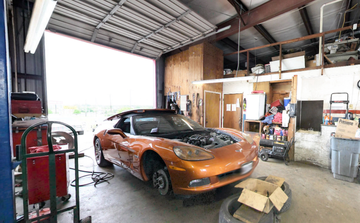 Corvette C6 engine bay service in our shop